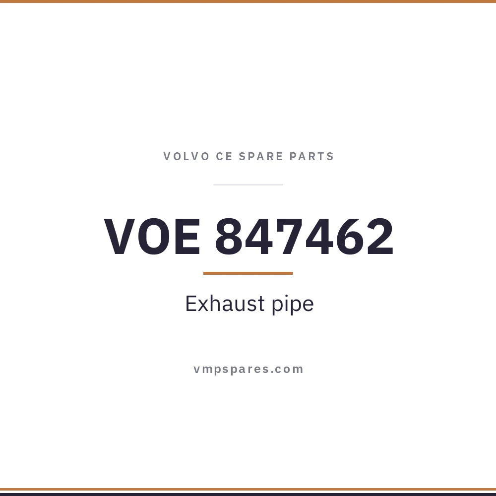 VOE 847462 – Exhaust pipe