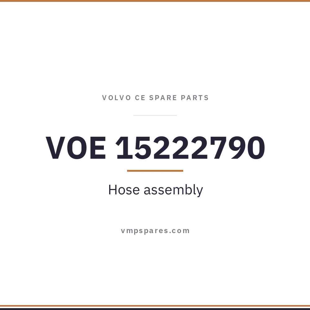 VOE 15222790 – Hose assembly