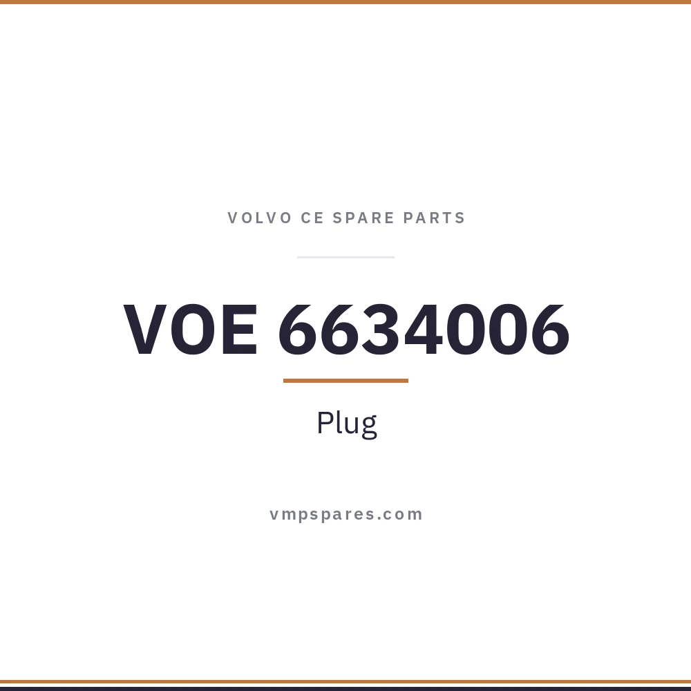 VOE 6634006 – Plug