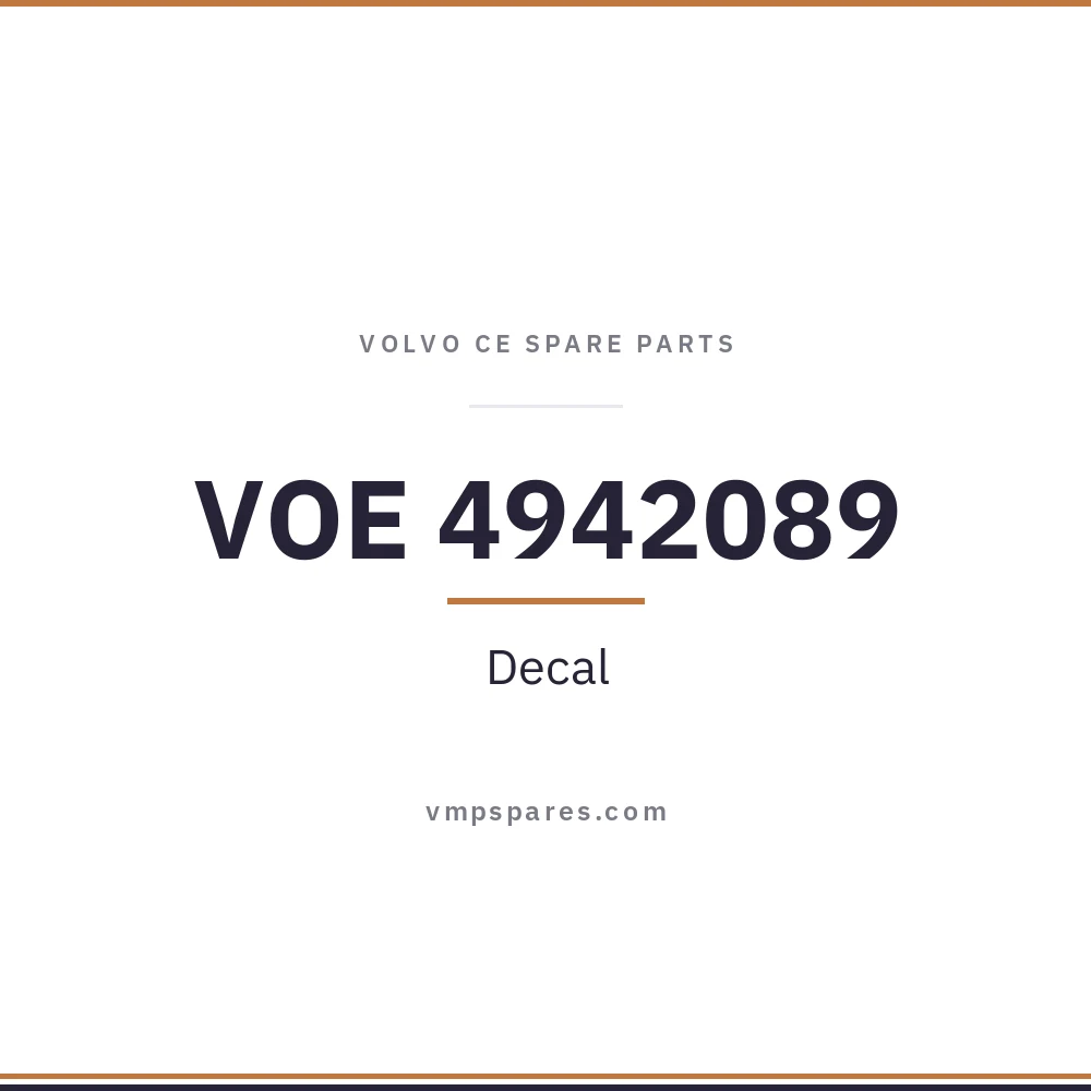 VOE 4942089 – Decal