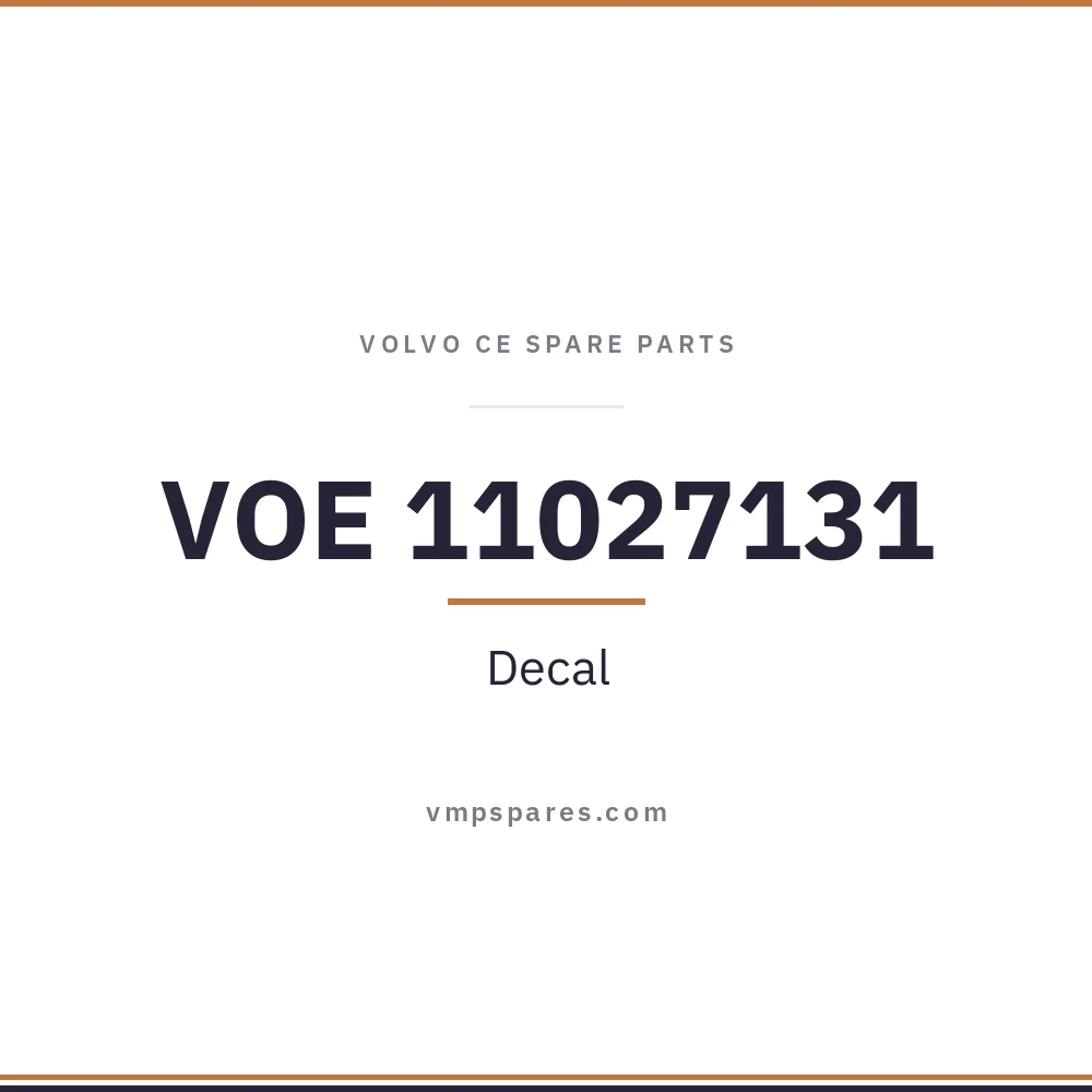 VOE 11027131 – Decal