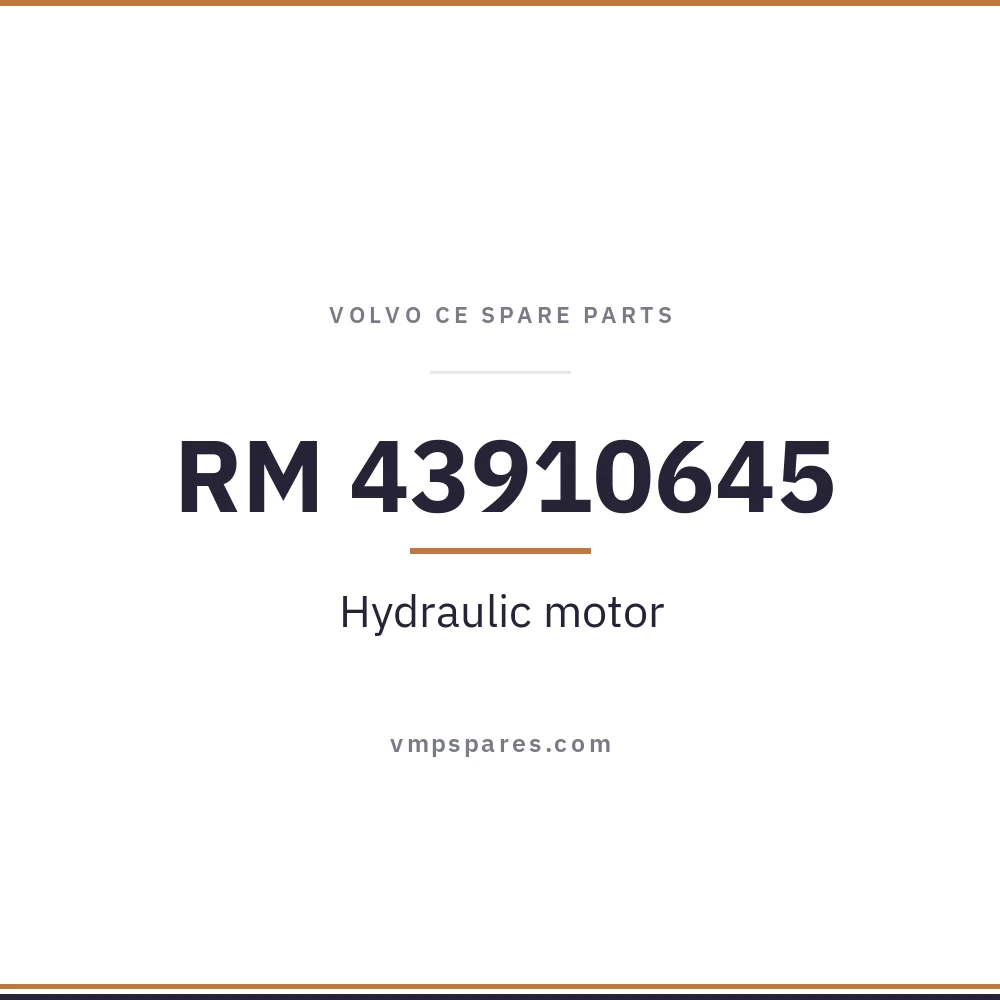 RM 43910645 – Hydraulic motor
