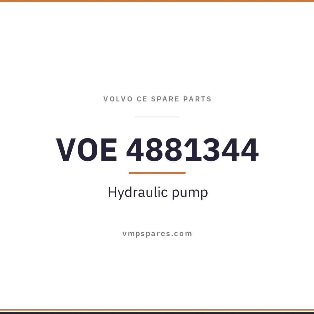 VOE 4881344 – Hydraulic pump