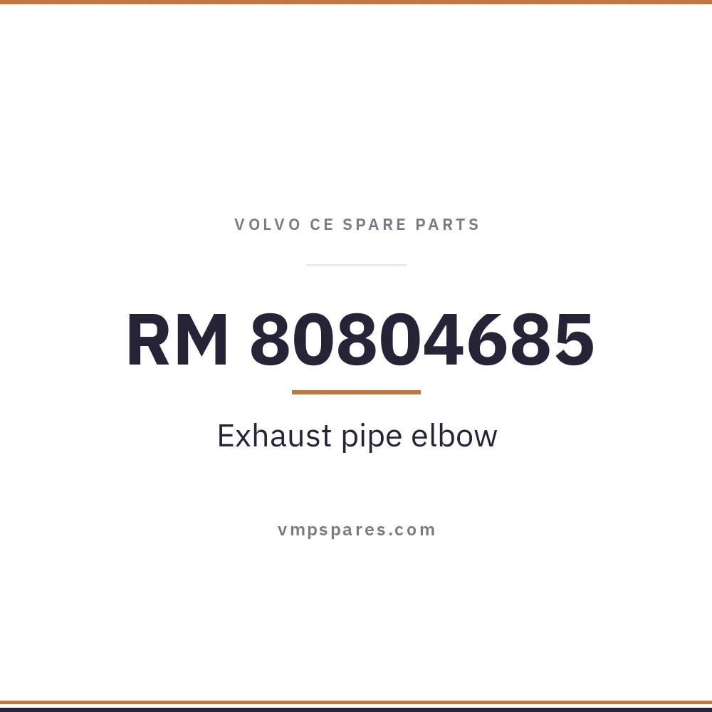 RM 80804685 – Exhaust pipe elbow