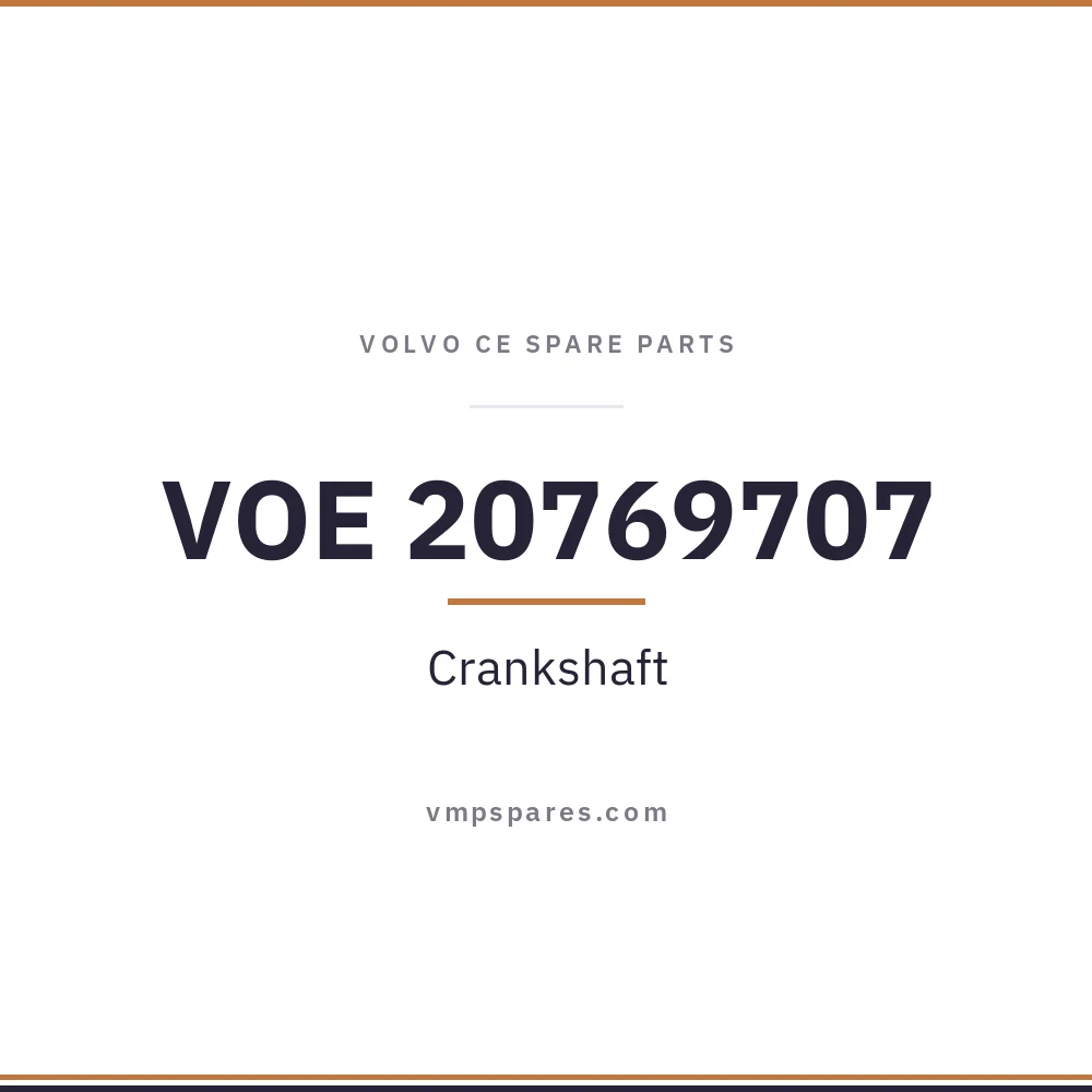 VOE 20769707 – Crankshaft