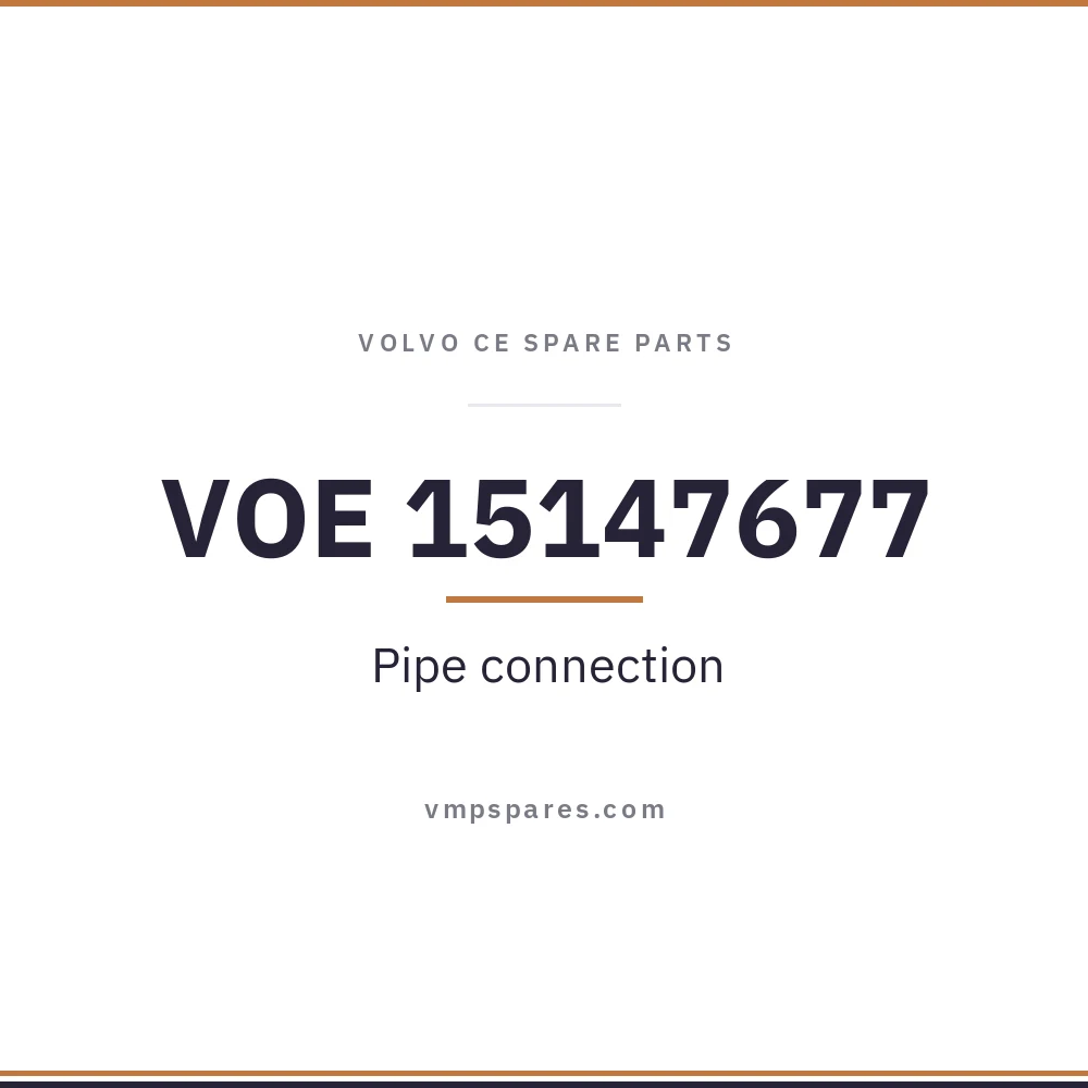 VOE 15147677 – Pipe connection