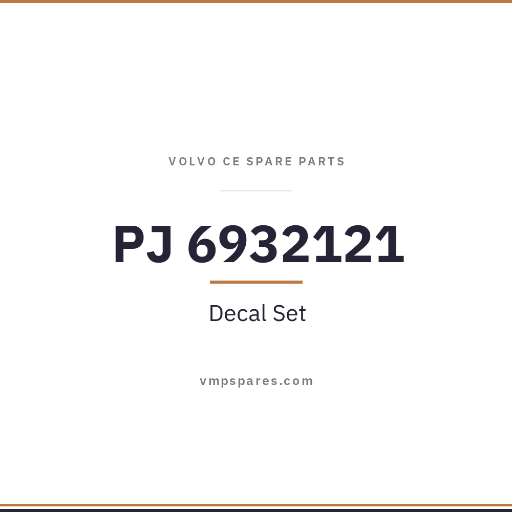 PJ 6932121 – Decal Set
