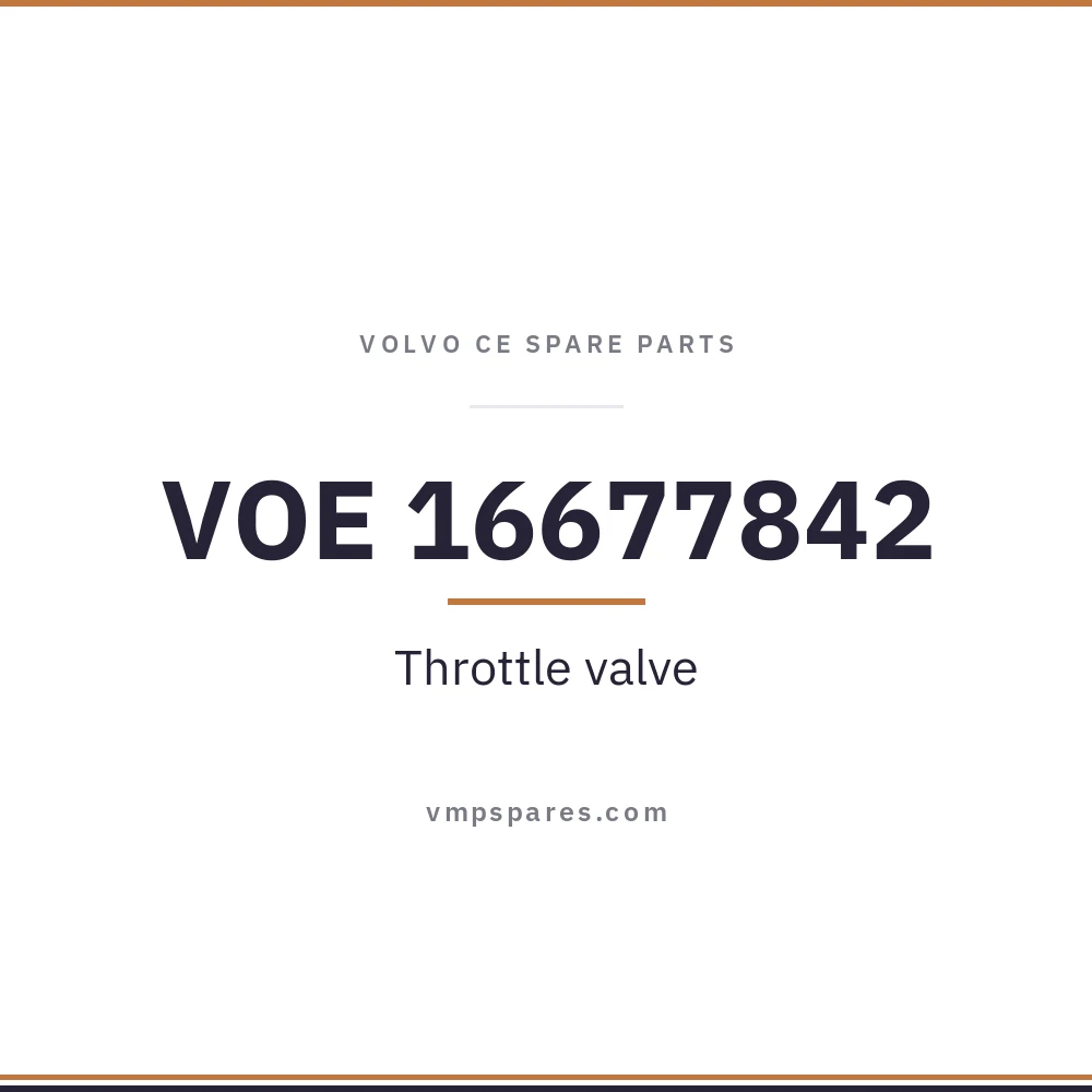 VOE 16677842 – Throttle valve