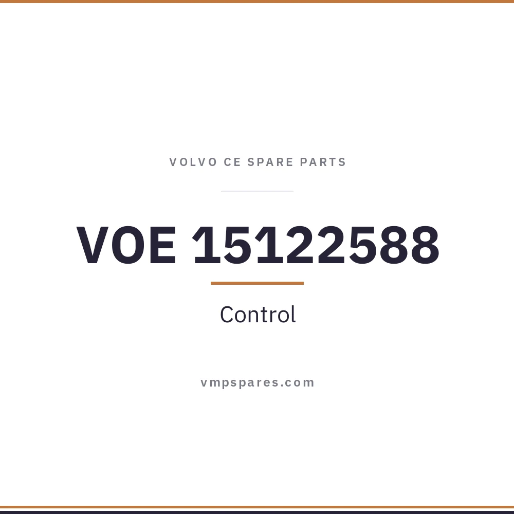 VOE 15122588 – Control