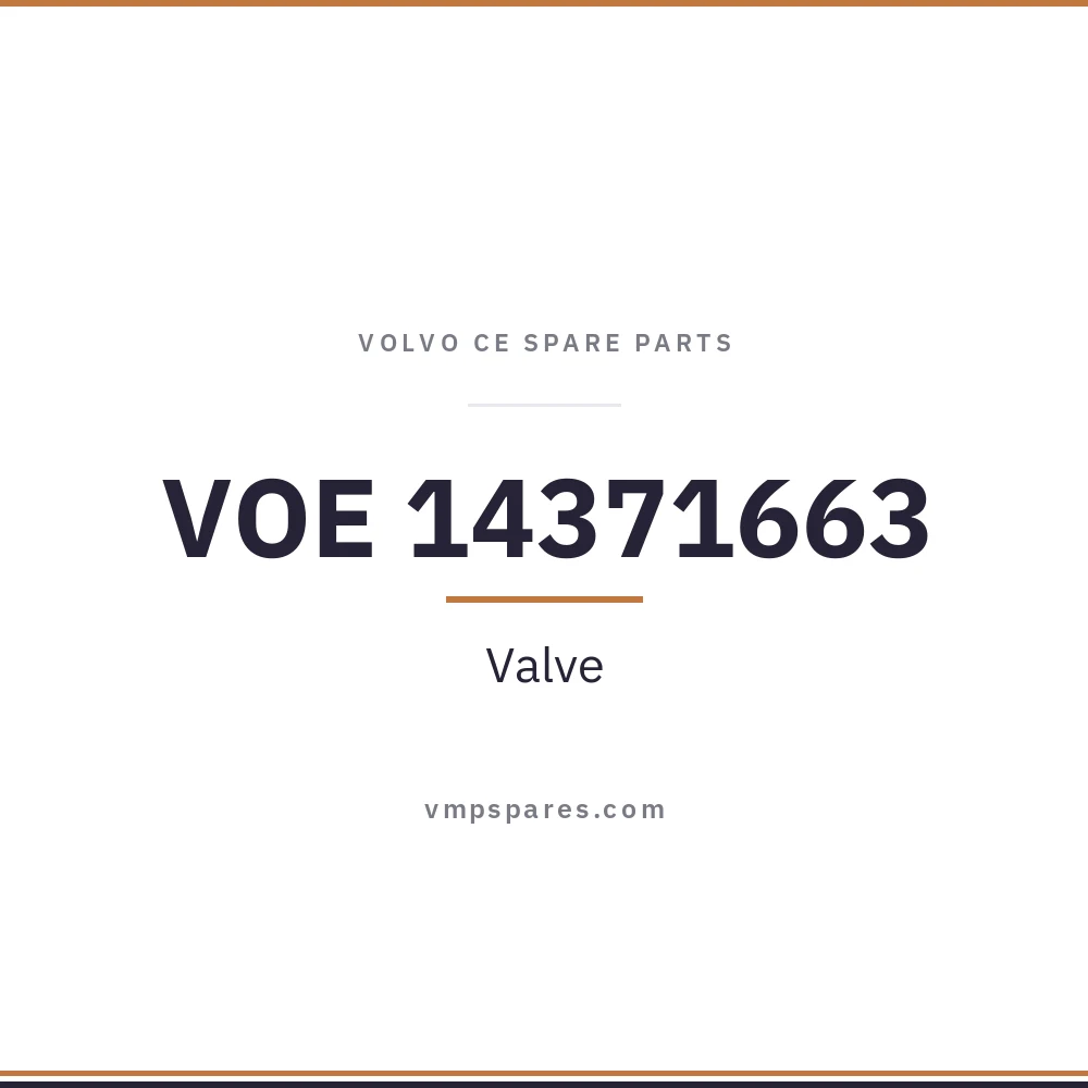VOE 14371663 – Valve