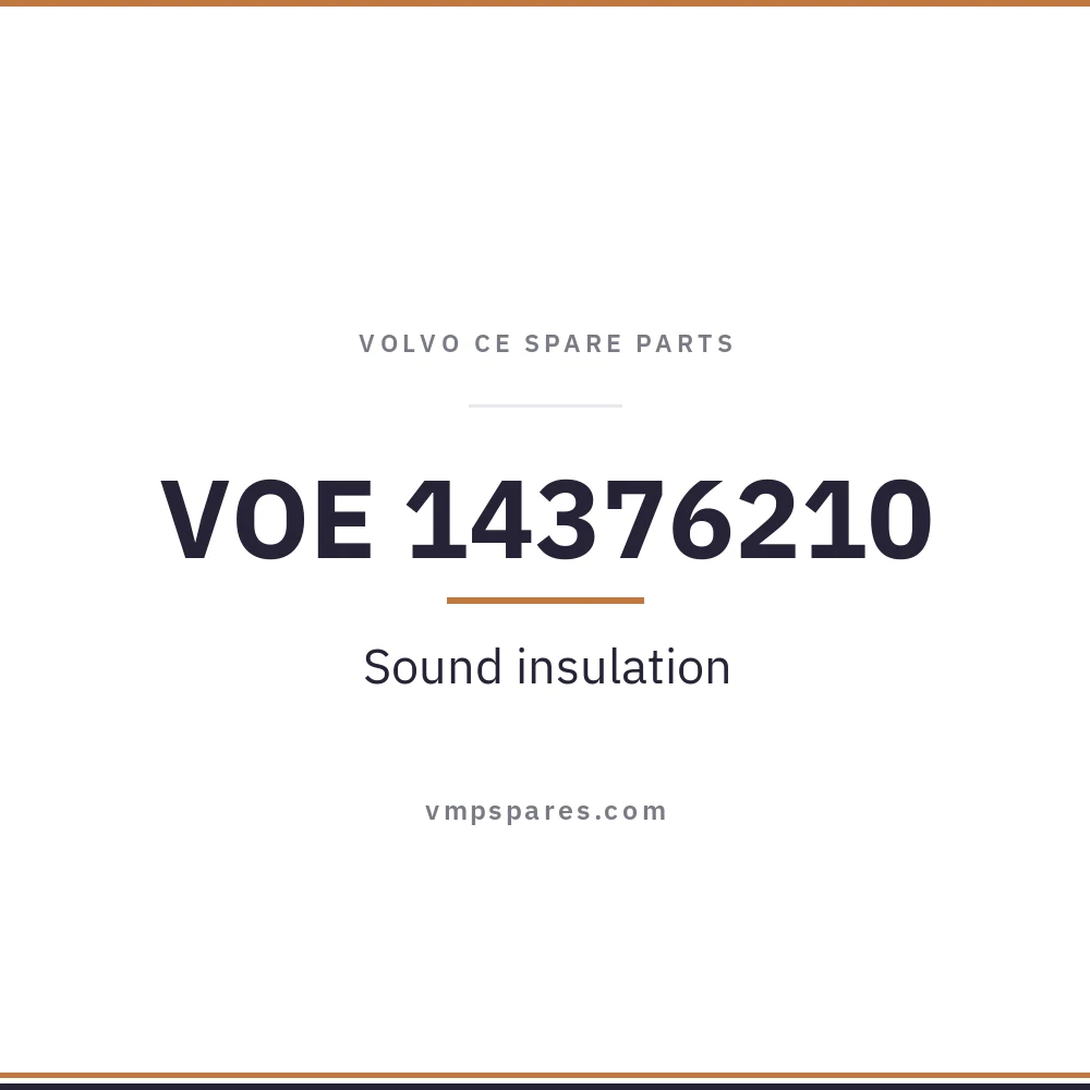 VOE 14376210 – Sound insulation