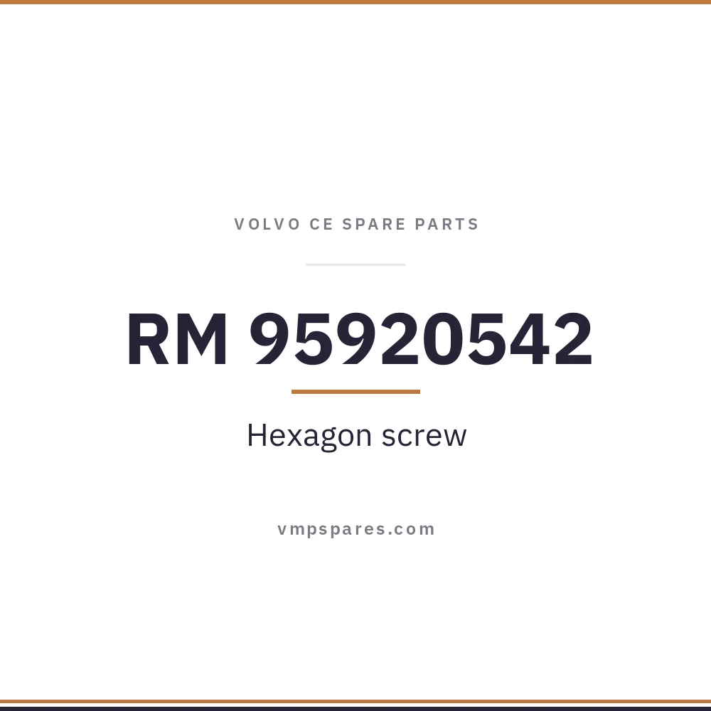 RM 95920542 – Hexagon screw