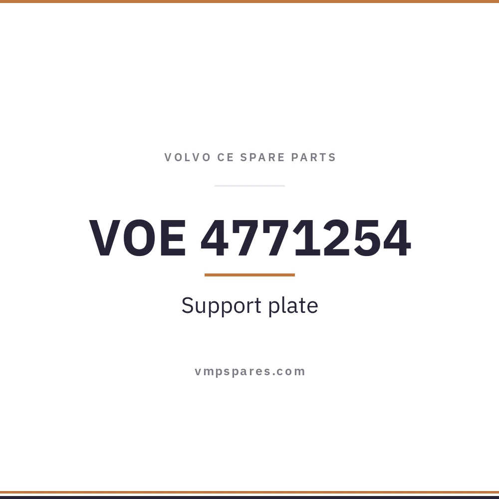 VOE 4771254 – Support plate