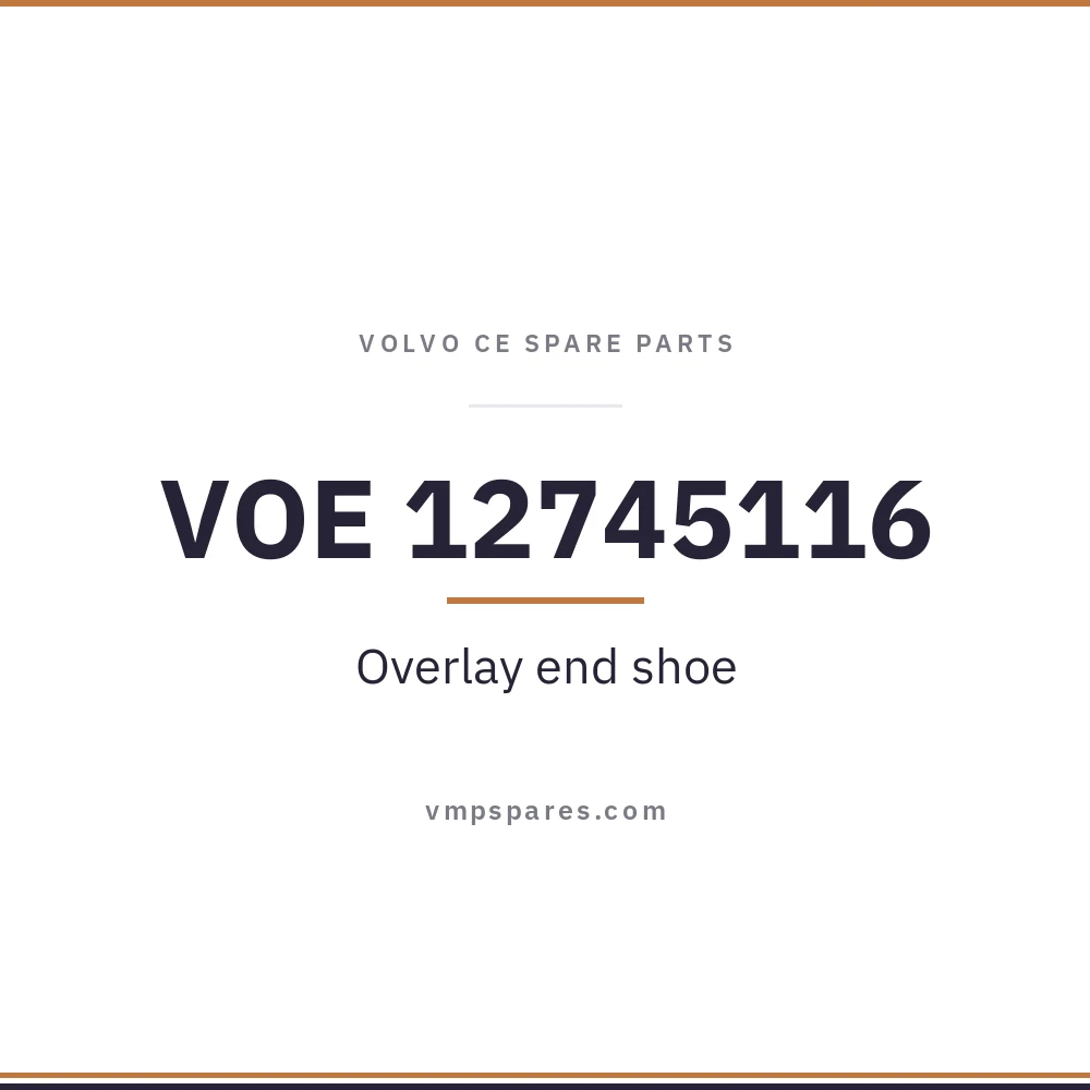 VOE 12745116 – Overlay end shoe