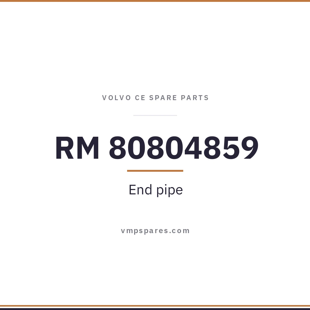 RM 80804859 – End pipe