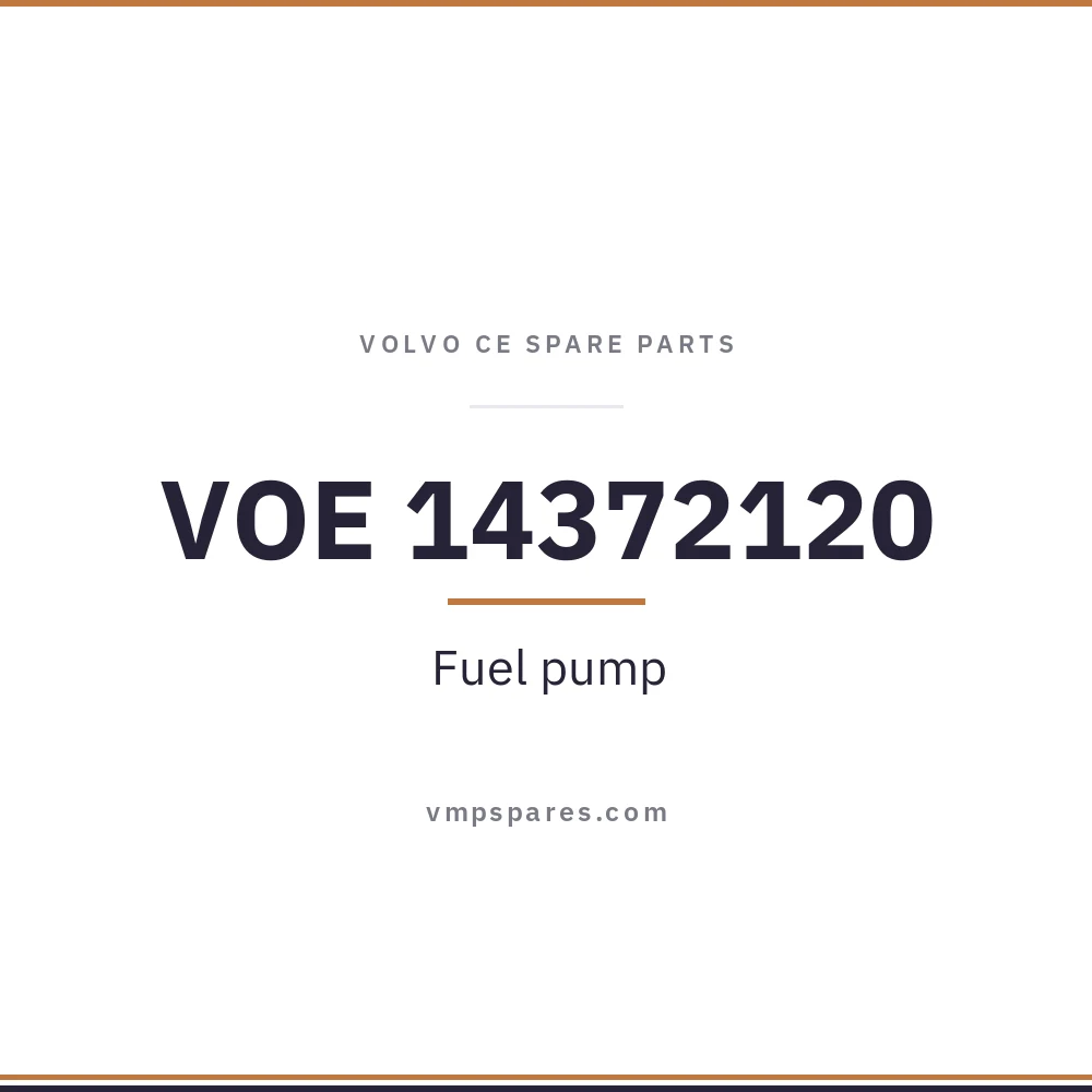 VOE 14372120 – Fuel pump