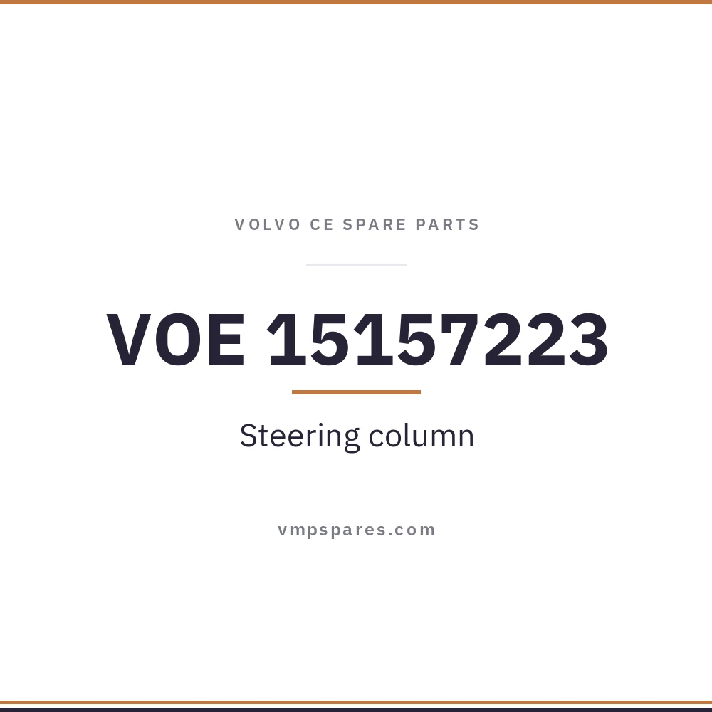 VOE 15157223 – Steering column