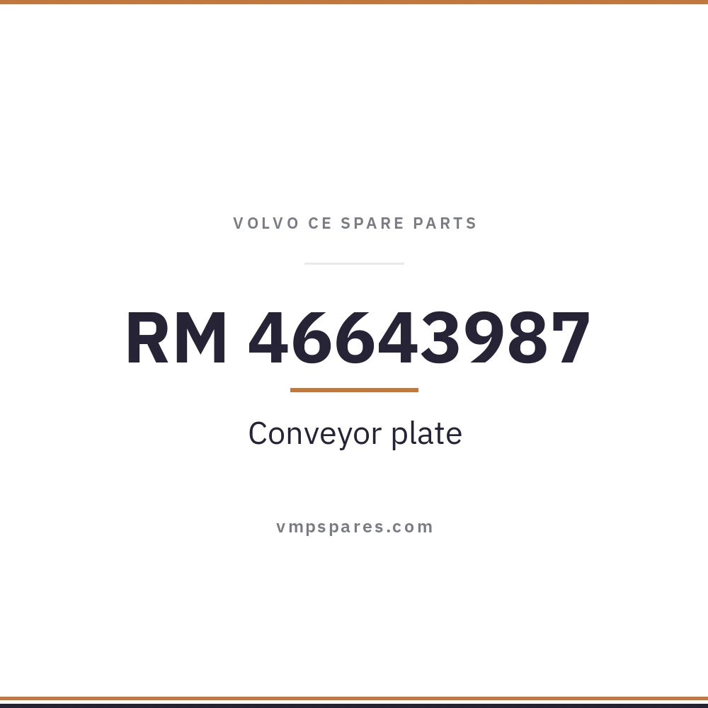 RM 46643987 – Conveyor plate