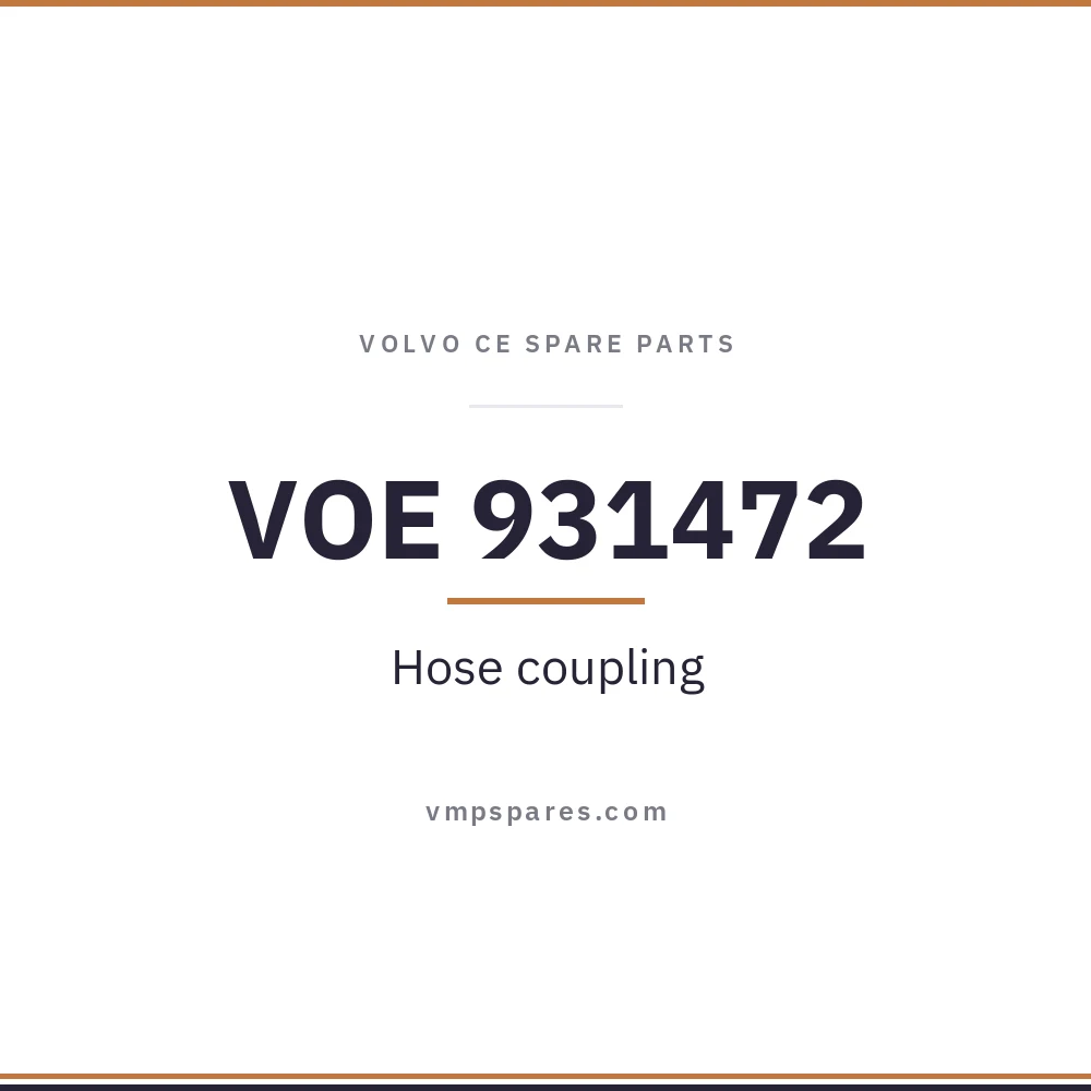 VOE 931472 – Hose coupling