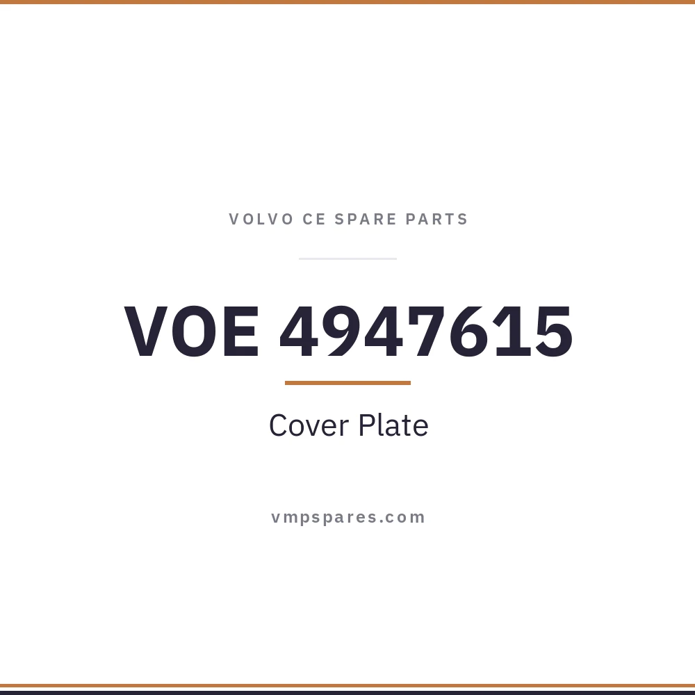 VOE 4947615 – Cover Plate