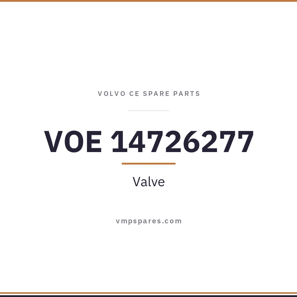 VOE 14726277 – Valve