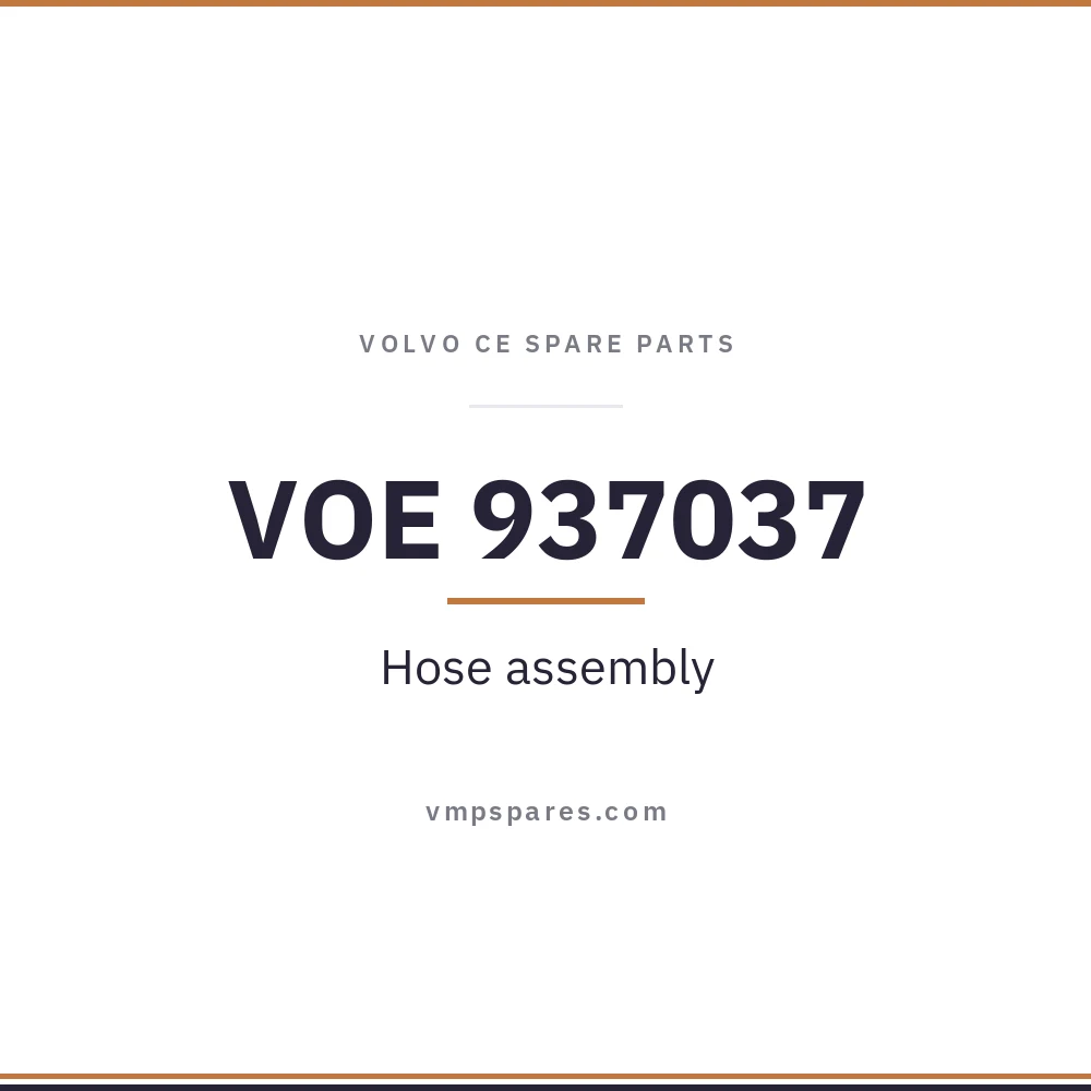 VOE 937037 – Hose assembly