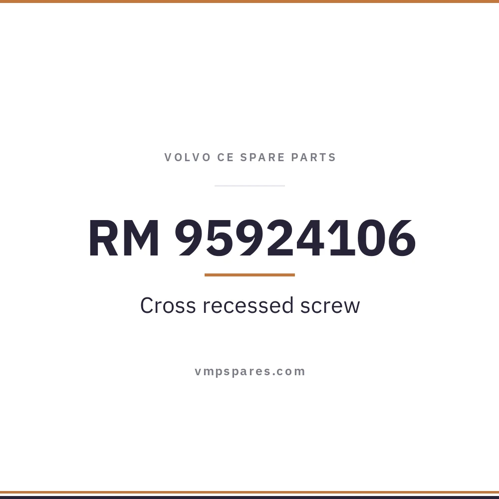 RM 95924106 – Cross recessed screw