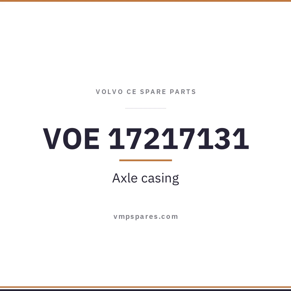 VOE 17217131 – Axle casing