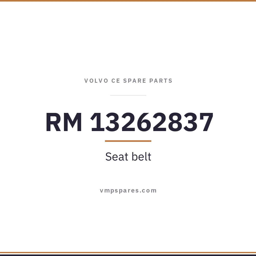 RM 13262837 – Seat belt
