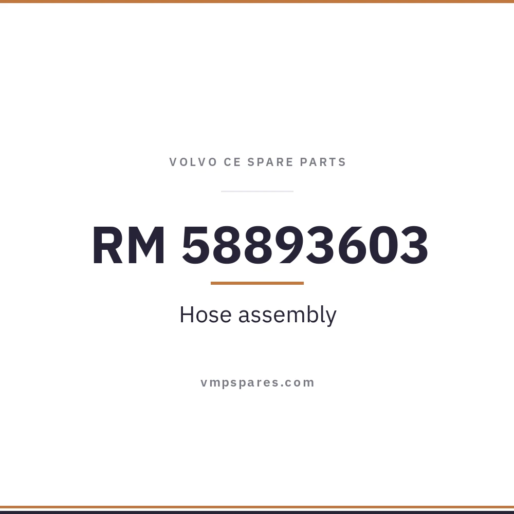 RM 58893603 – Hose assembly