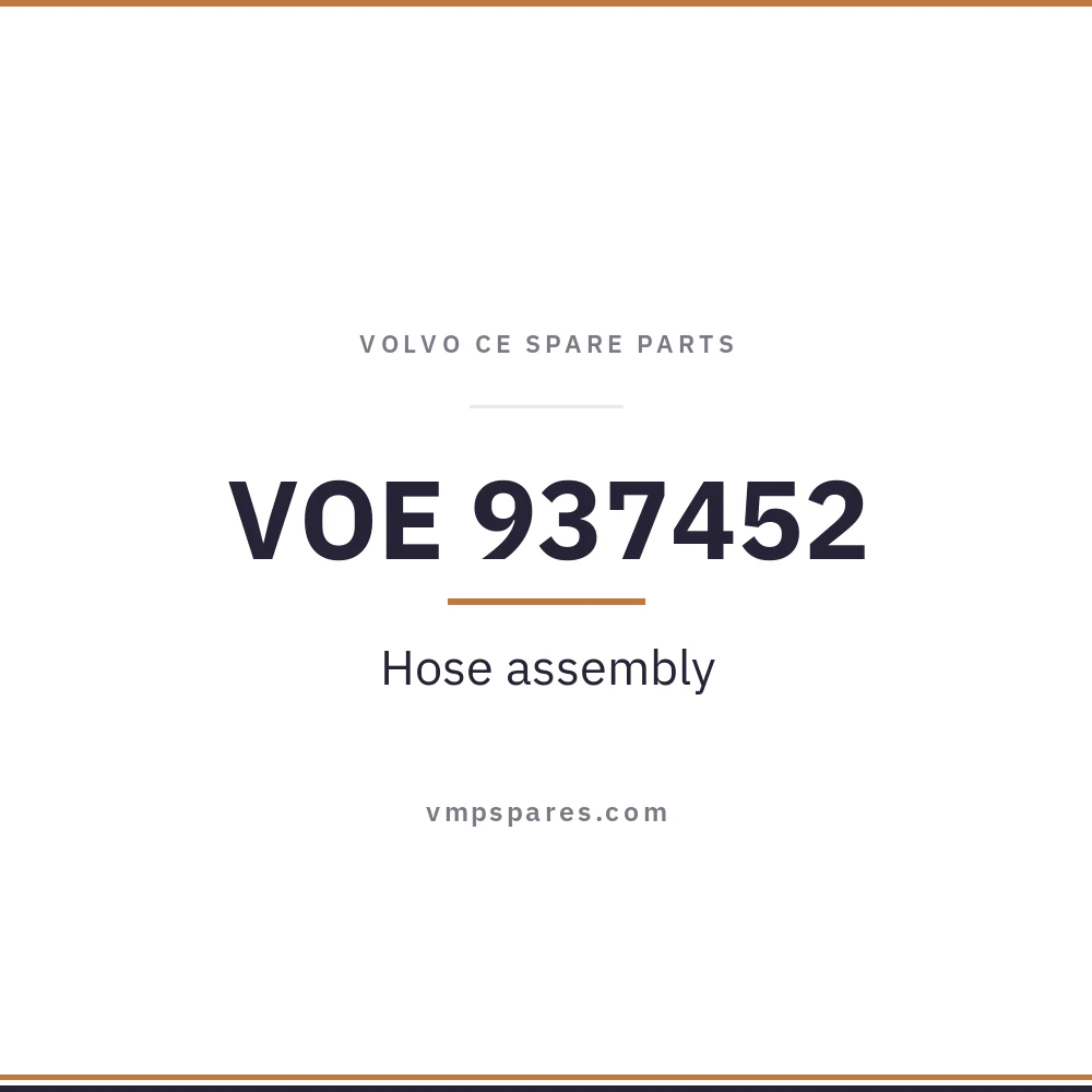 VOE 937452 – Hose assembly