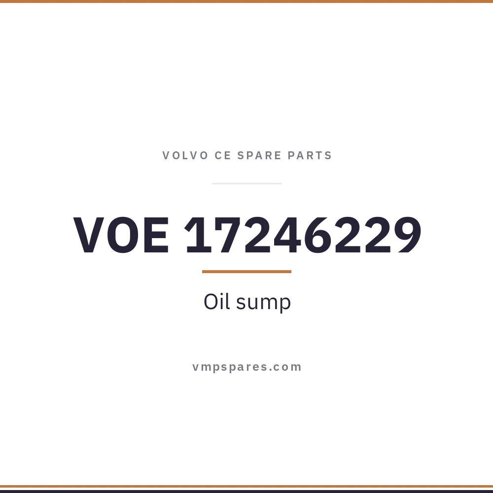 VOE 17246229 – Oil sump