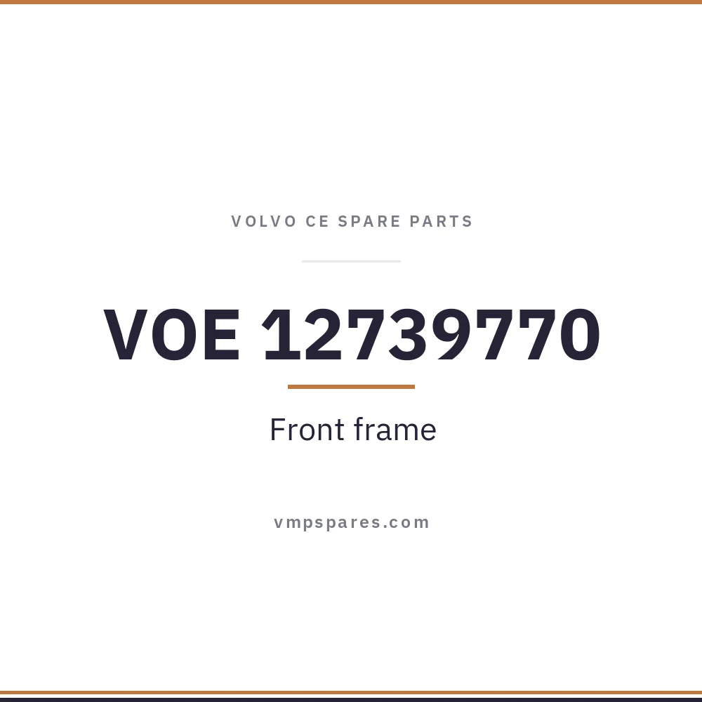 VOE 12739770 – Front frame