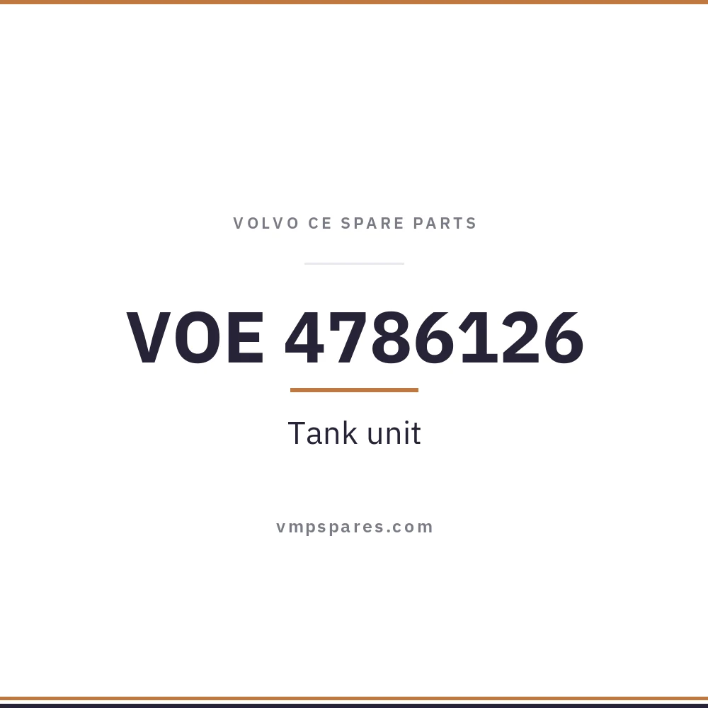 VOE 4786126 – Tank unit