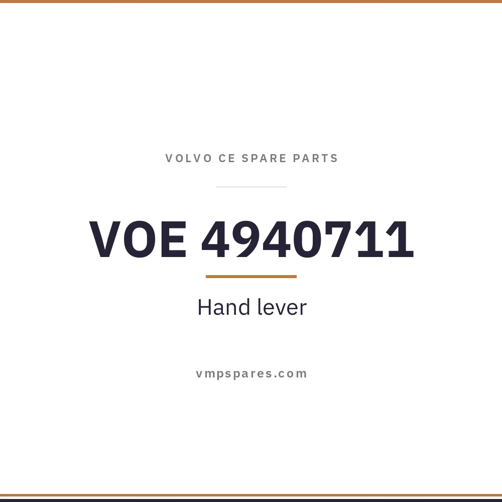 VOE 4940711 – Hand lever
