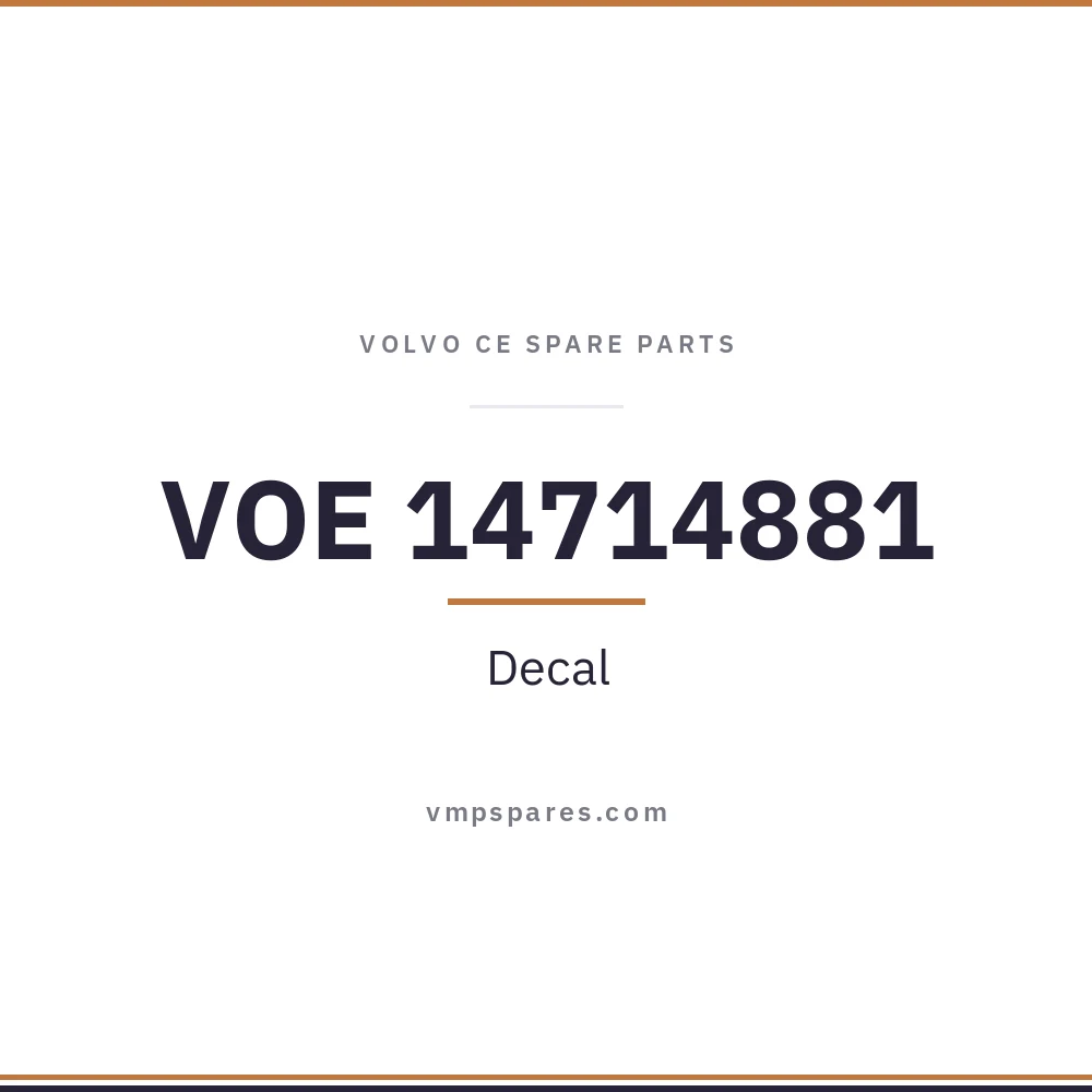 VOE 14714881 – Decal