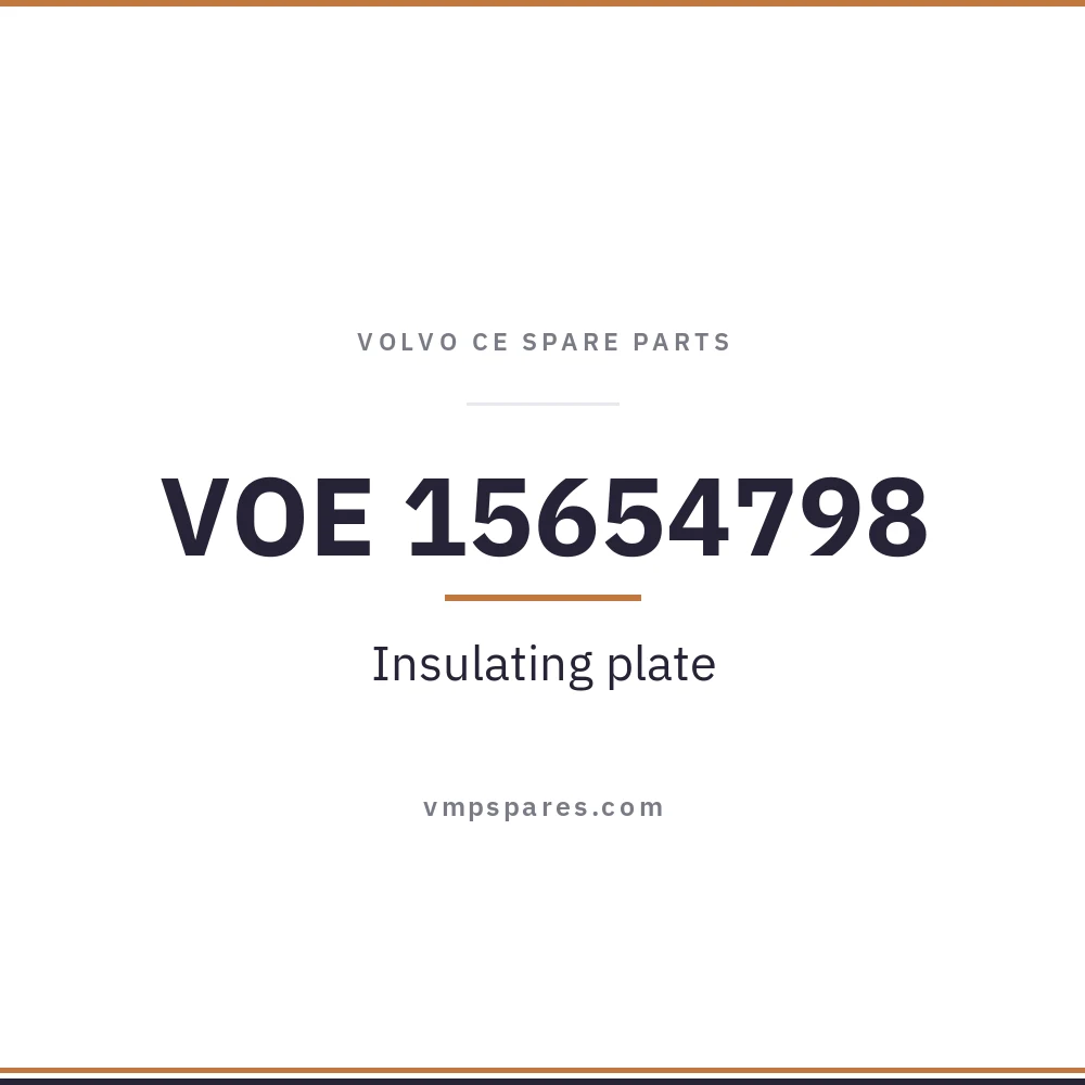 VOE 15654798 – Insulating plate
