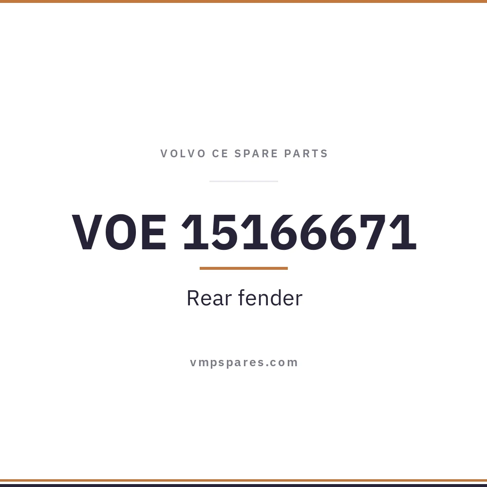 VOE 15166671 – Rear fender