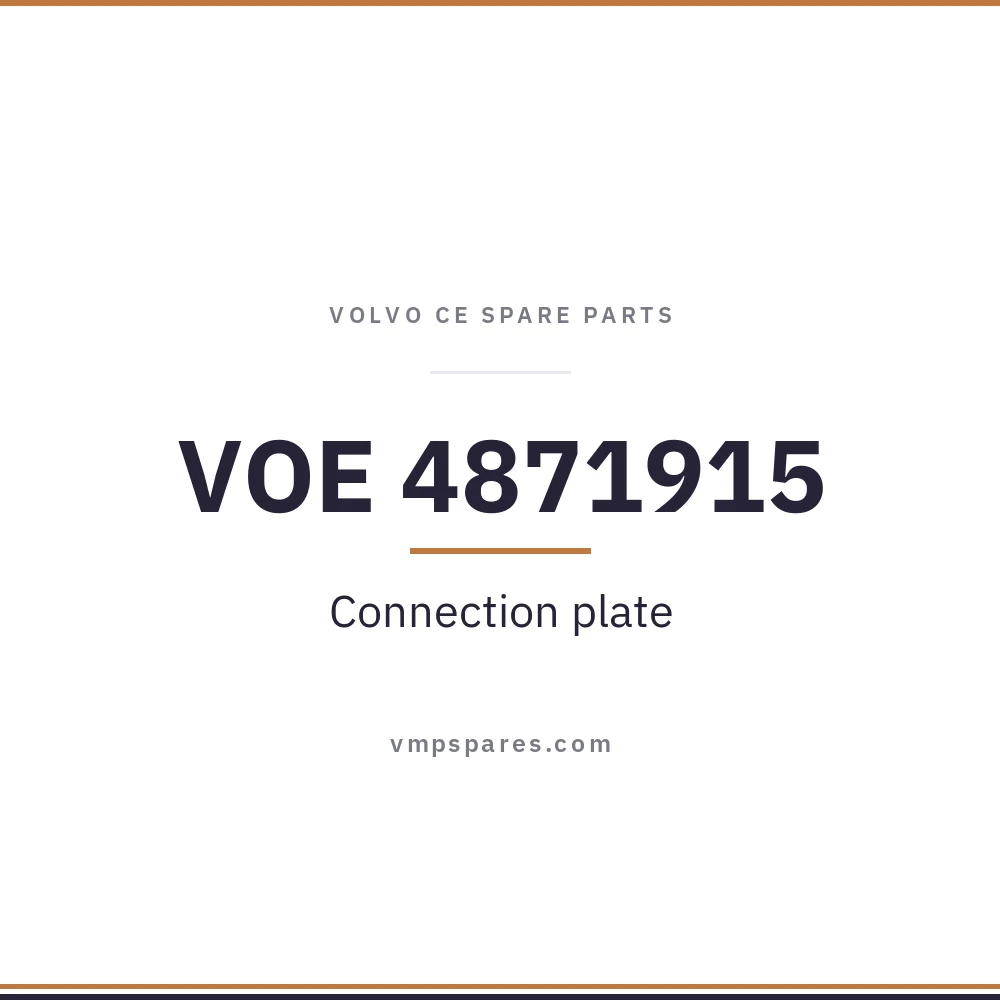 VOE 4871915 – Connection plate