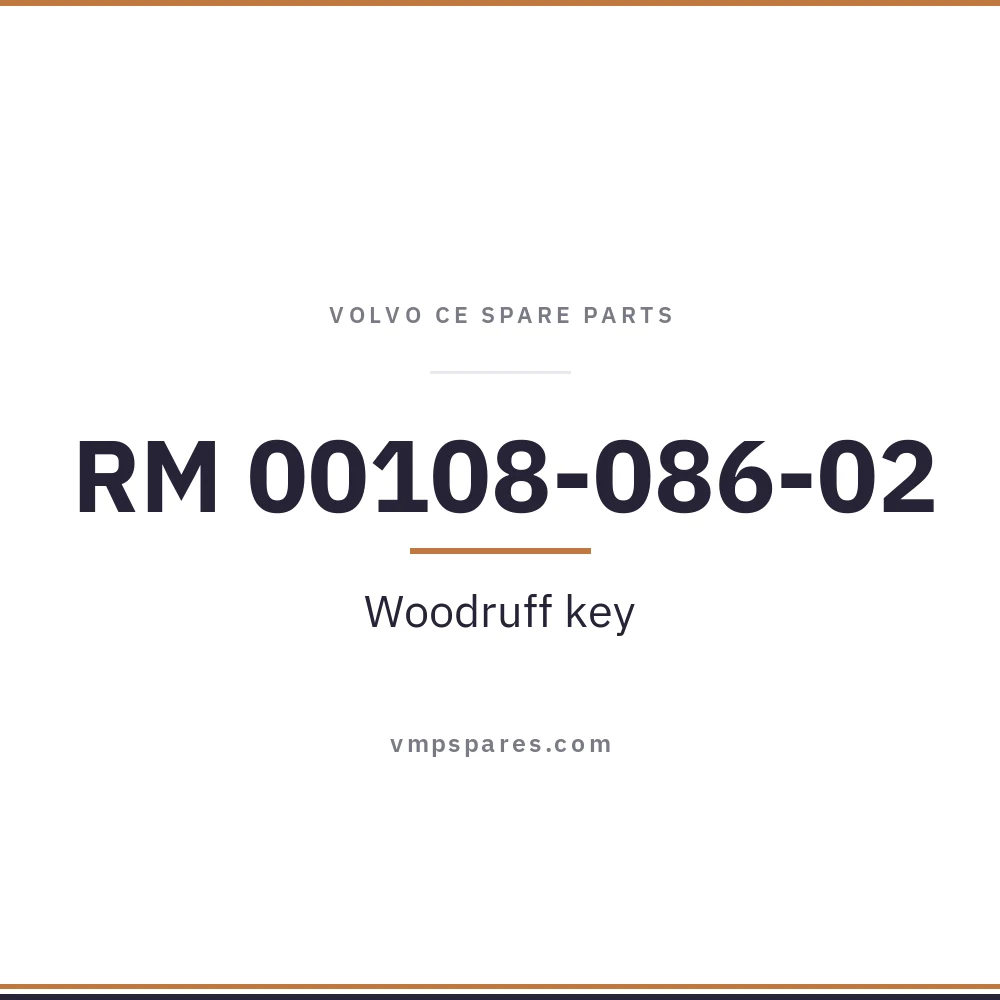 RM 00108-086-02 – Woodruff key