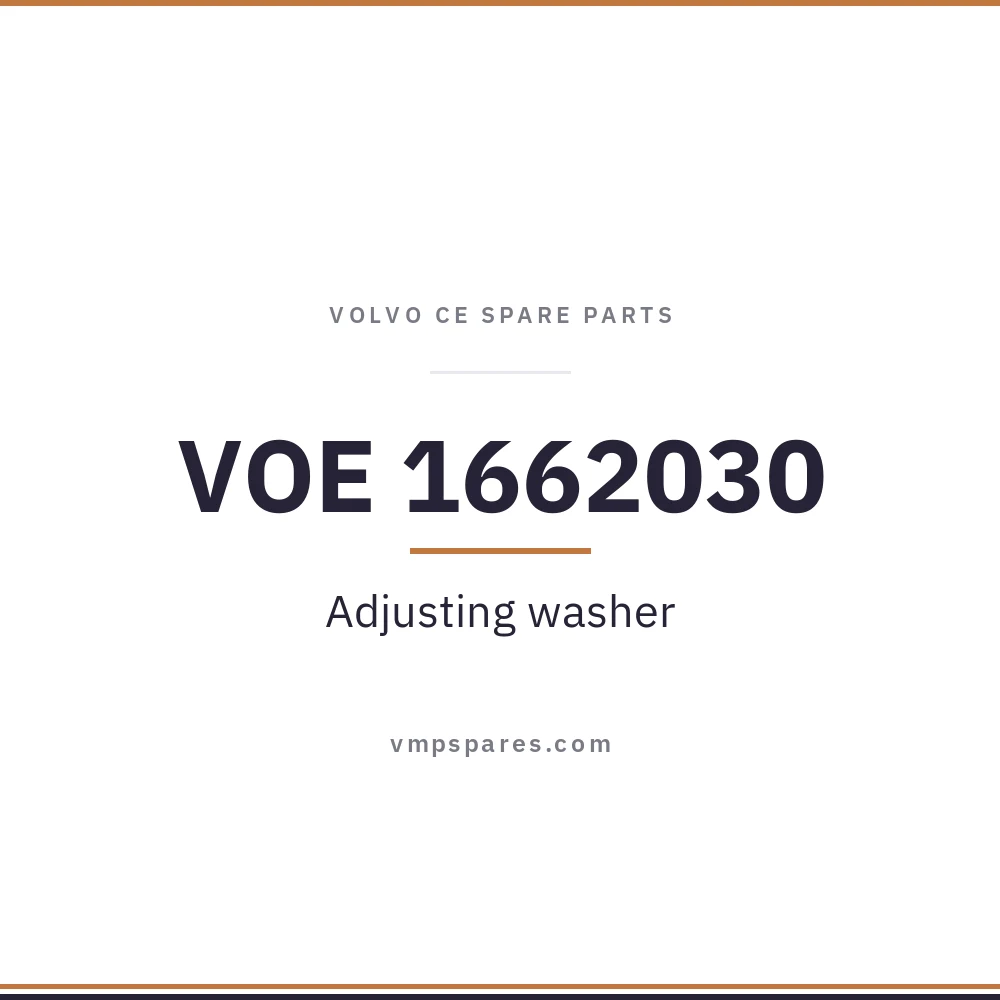 VOE 1662030 – Adjusting washer