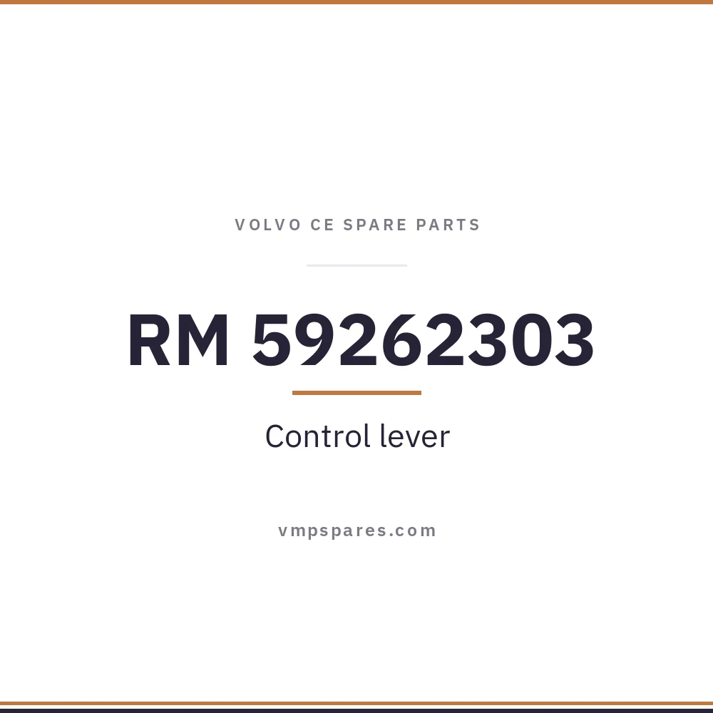 RM 59262303 – Control lever