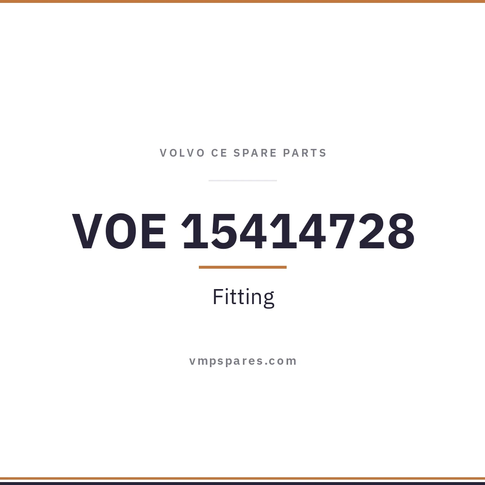 VOE 15414728 – Fitting