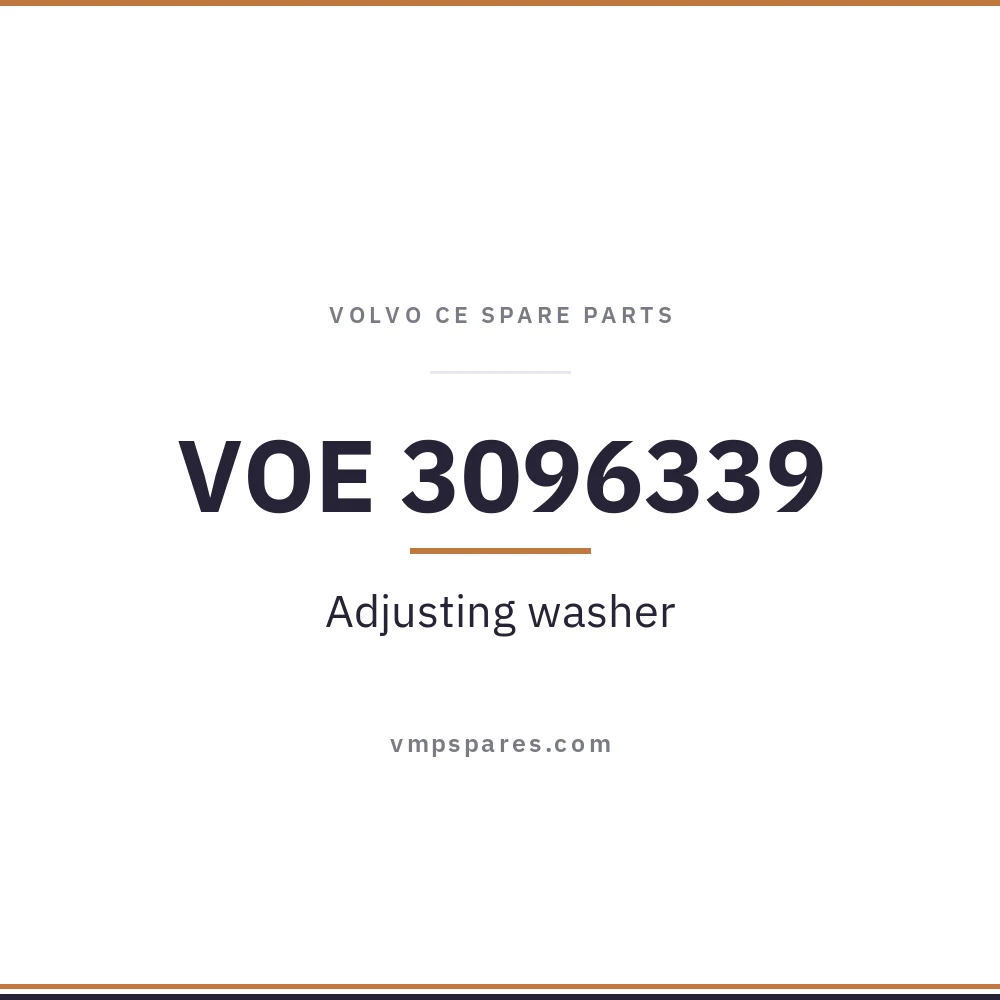 VOE 3096339 – Adjusting washer