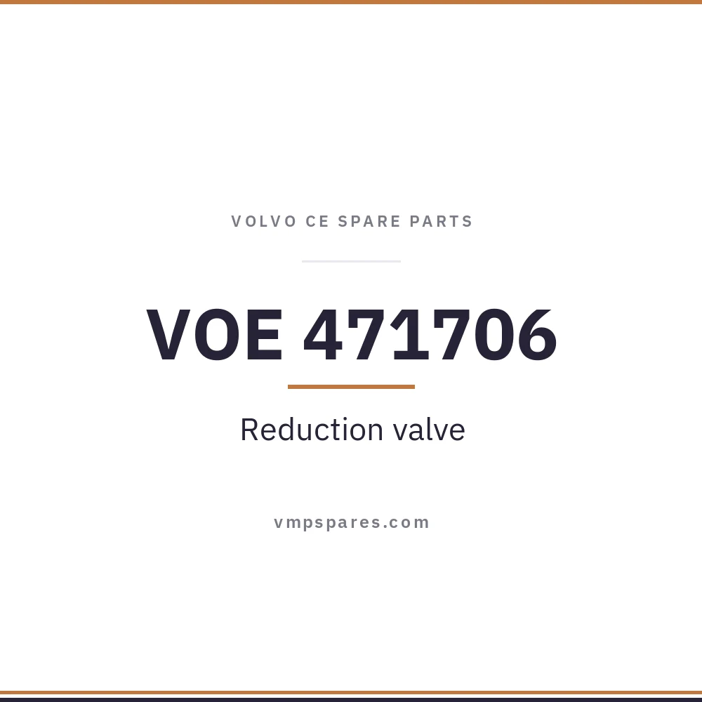 VOE 471706 – Reduction valve