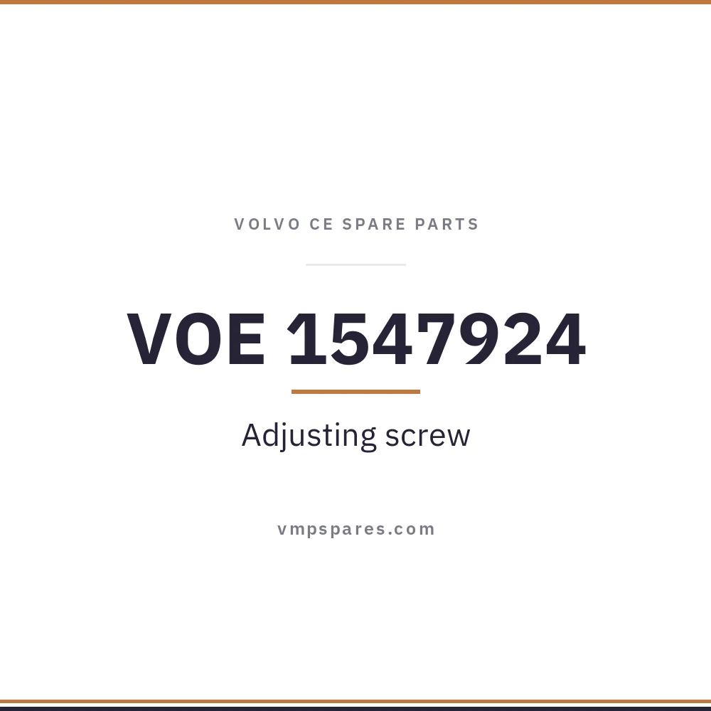 VOE 1547924 – Adjusting screw
