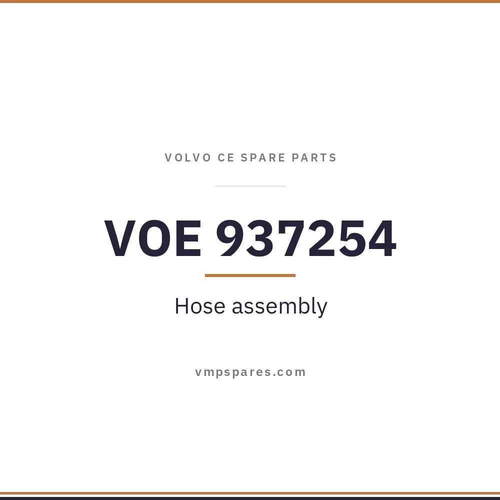 VOE 937254 – Hose assembly