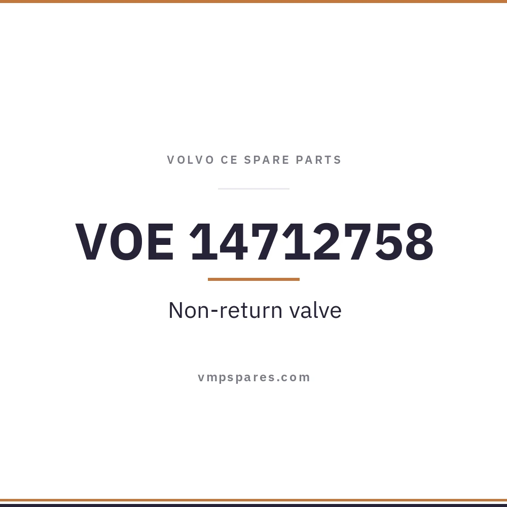 VOE 14712758 – Non-return valve