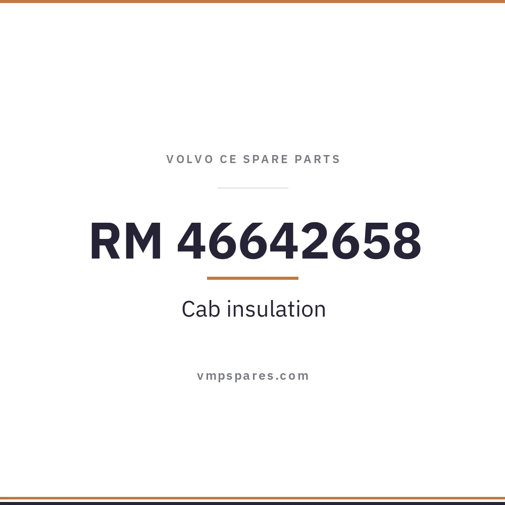 RM 46642658 – Cab insulation