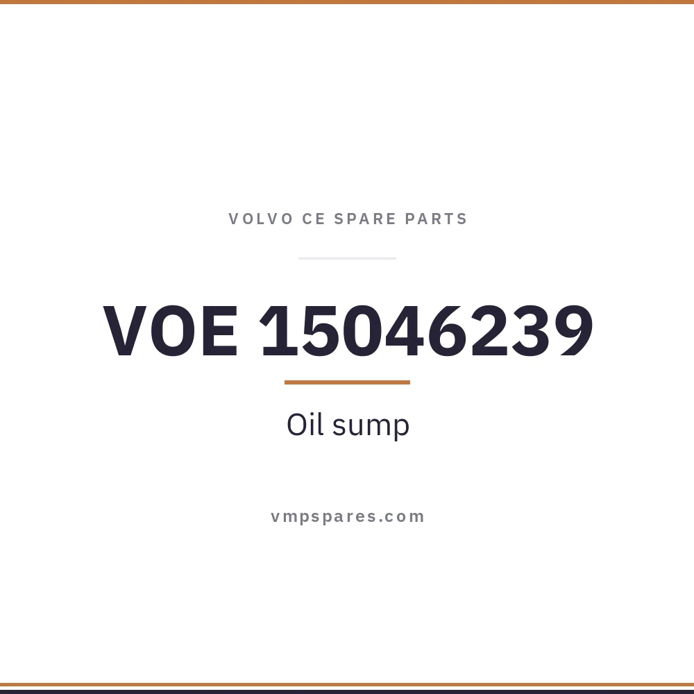 VOE 15046239 – Oil sump